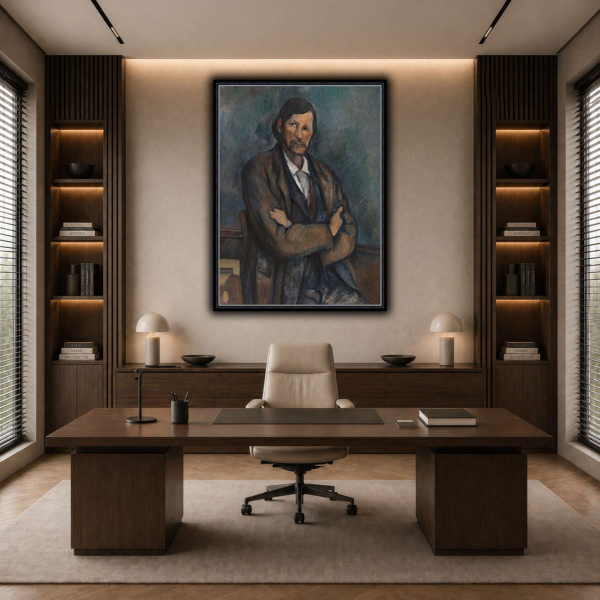 Man_With_Crossed_Arms_Paul_Cezanne dark neutral-office