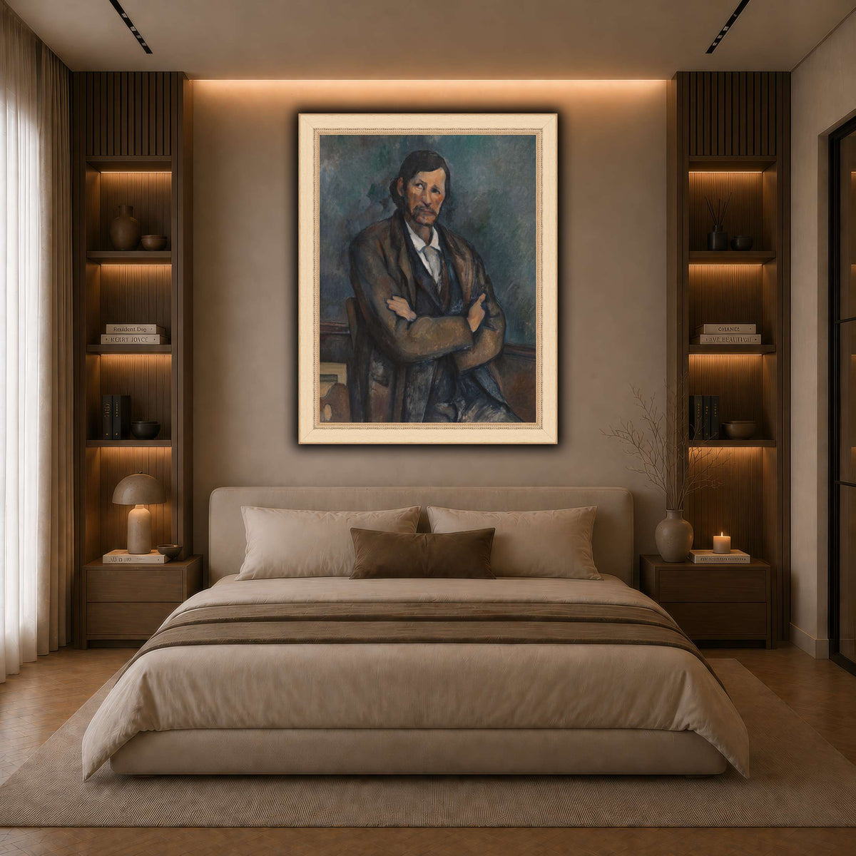 Man_With_Crossed_Arms_Paul_Cezanne dark neutral-bedroom