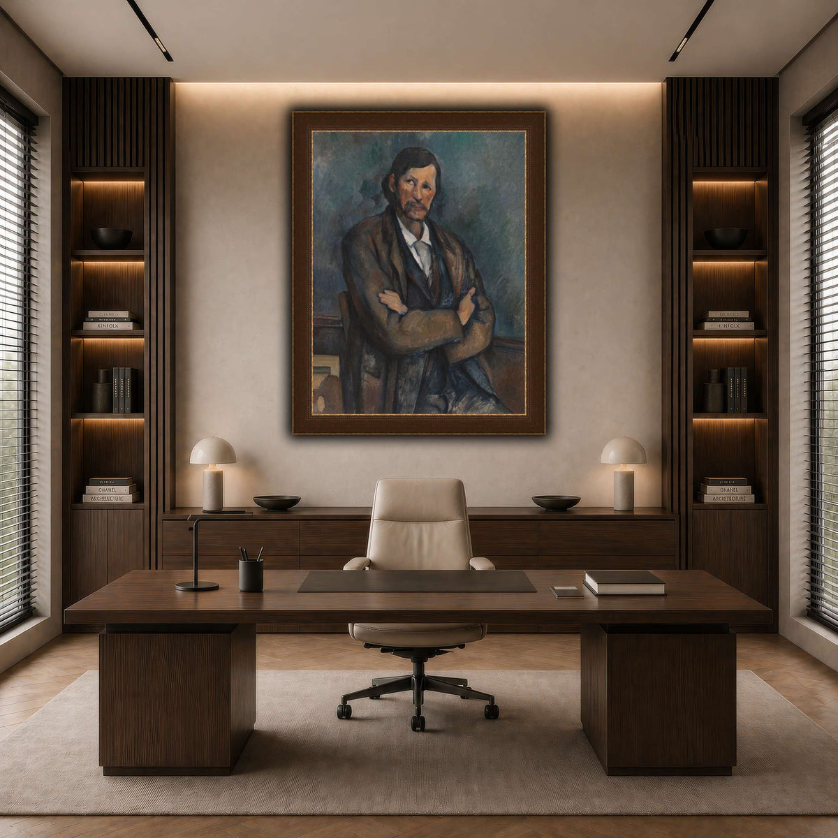 Man_With_Crossed_Arms_Paul_Cezanne dark neutral-office
