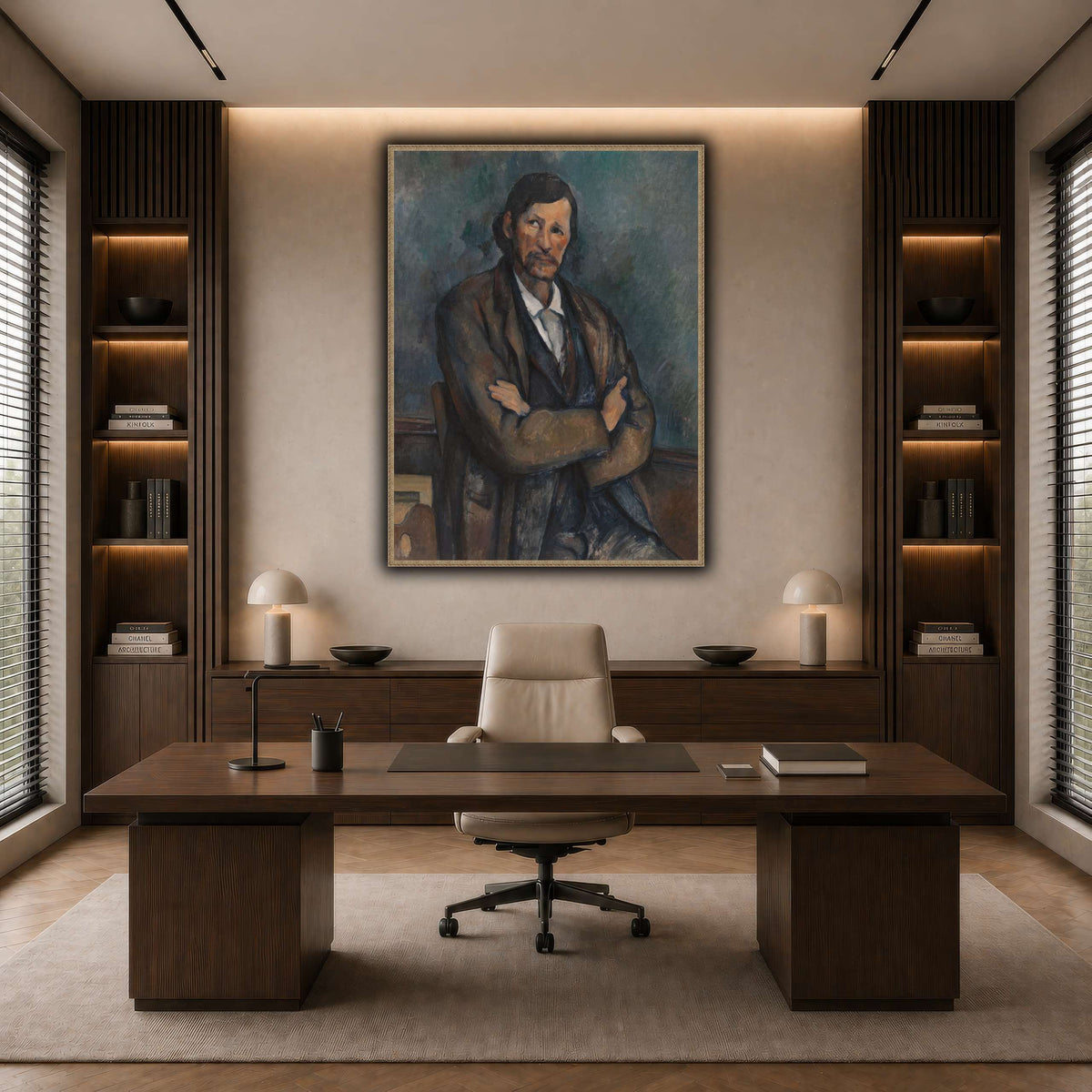 Man_With_Crossed_Arms_Paul_Cezanne dark neutral-office