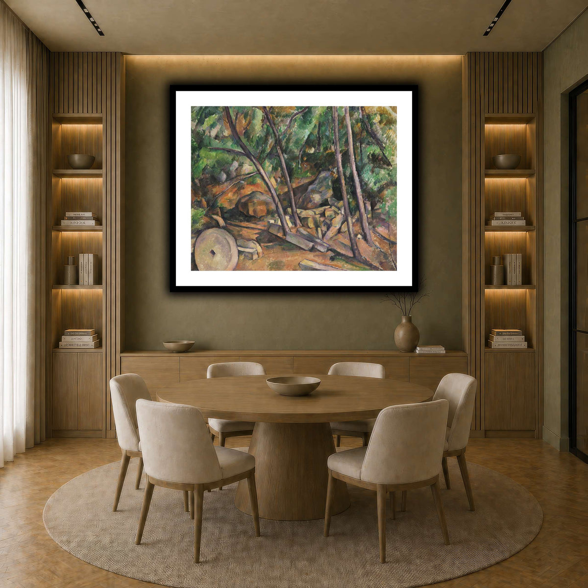 Millstone_in_the_Park_of_the_Château_Paul_Cezanne earth-dining room