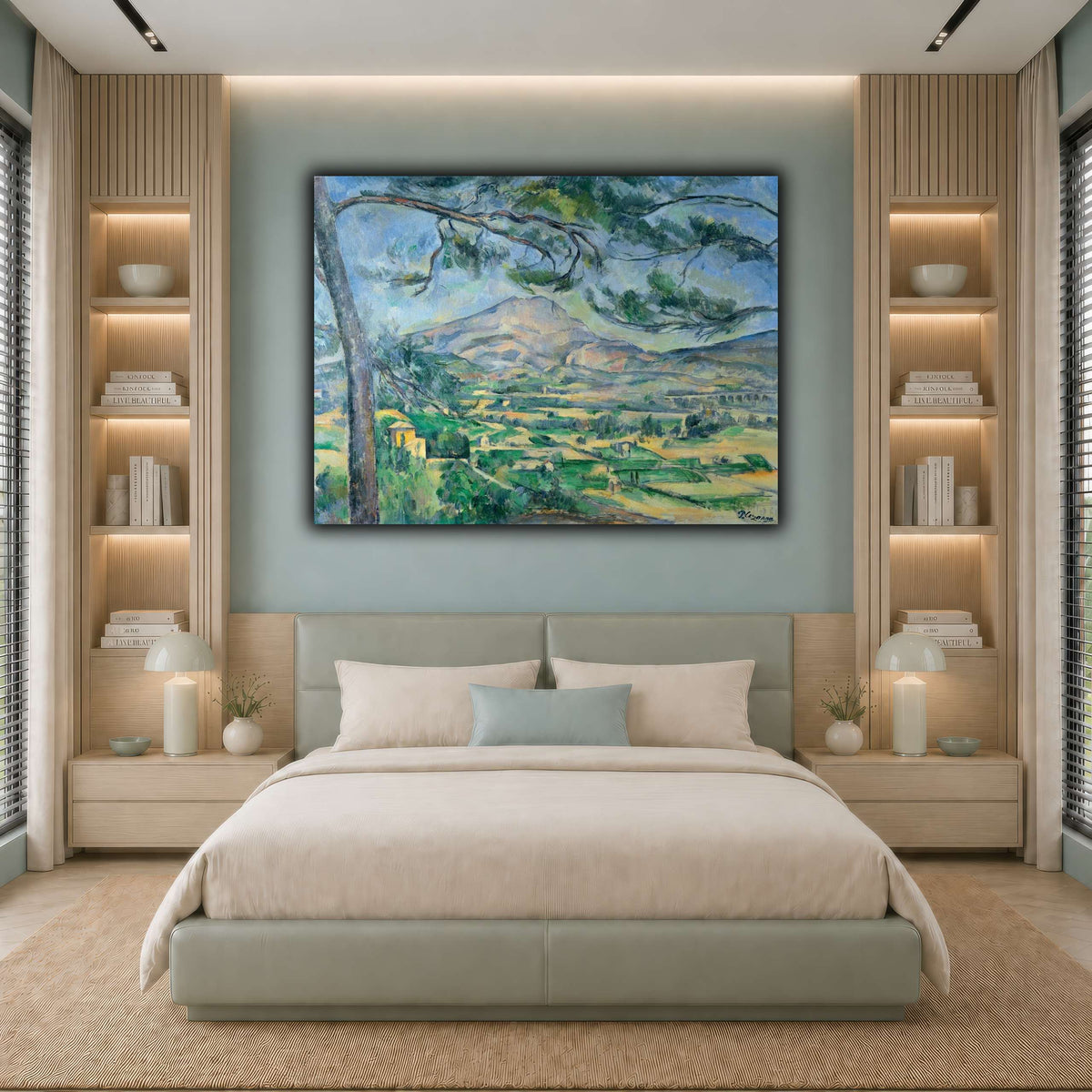 Mont_Sainte-Victoire_with_Large_Pine_by_Paul_Cezanne cool-bedroom