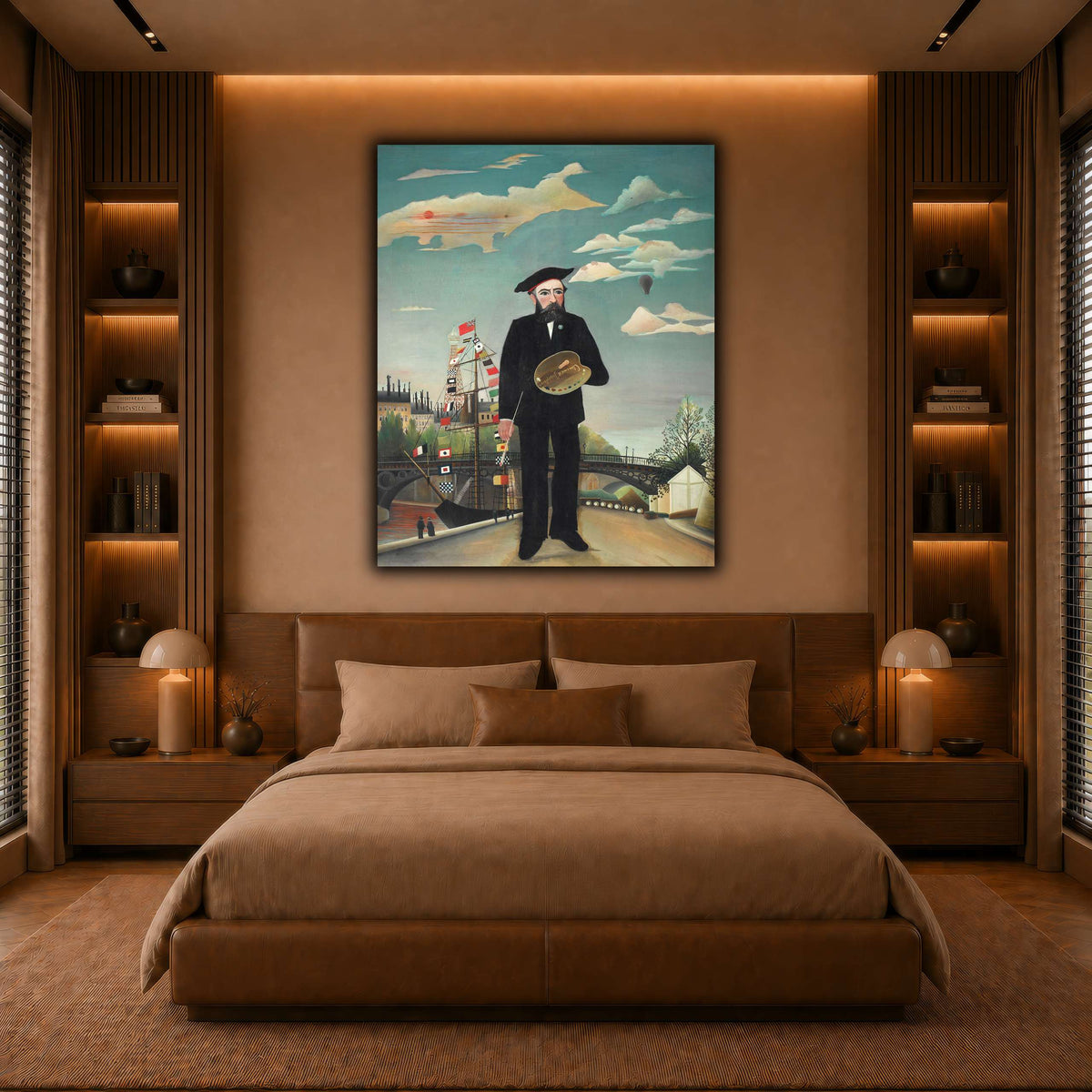 Myself-Portrait-Landscape-1890_Henri-Rousseau warm-bedroom