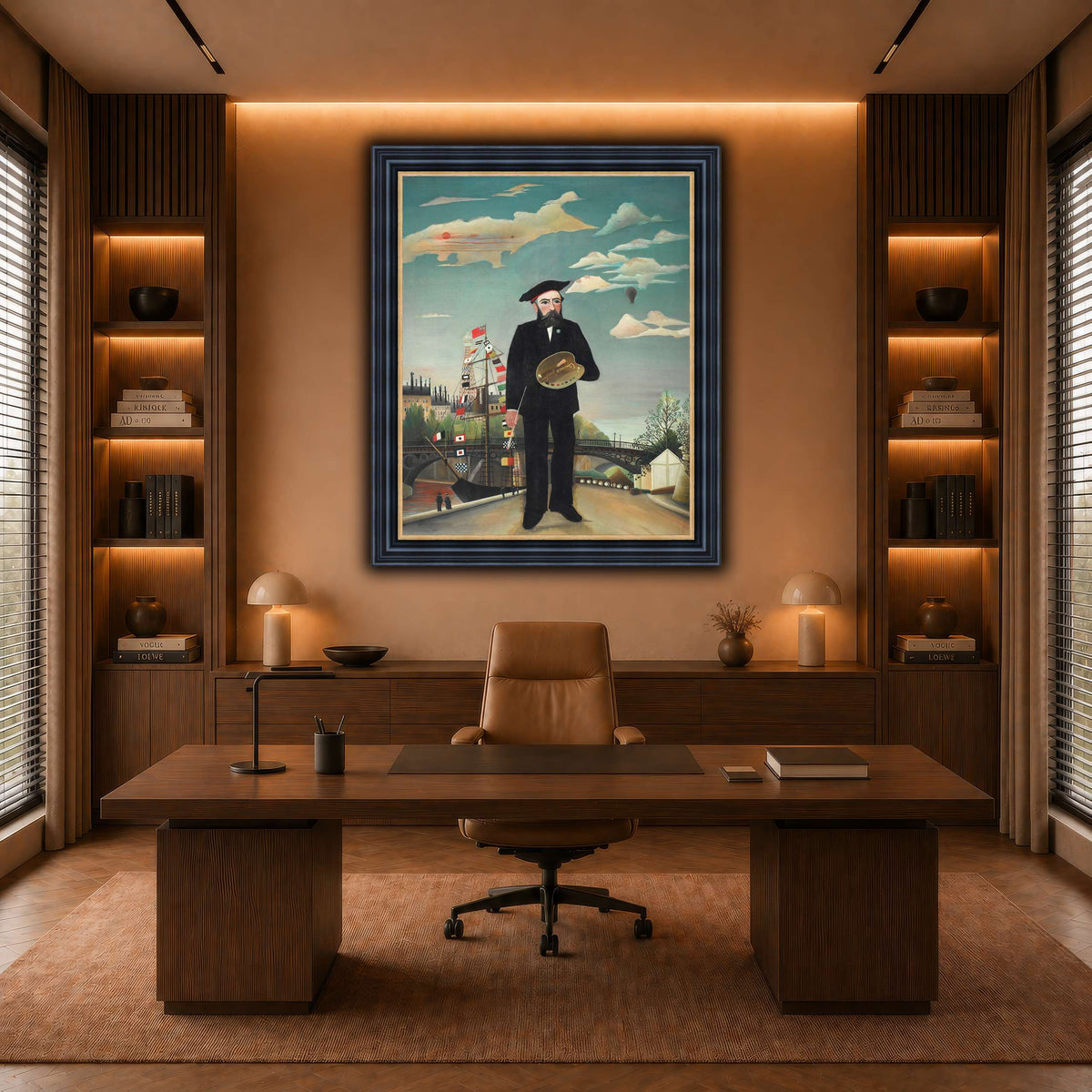 Myself-Portrait-Landscape-1890_Henri-Rousseau warm-office