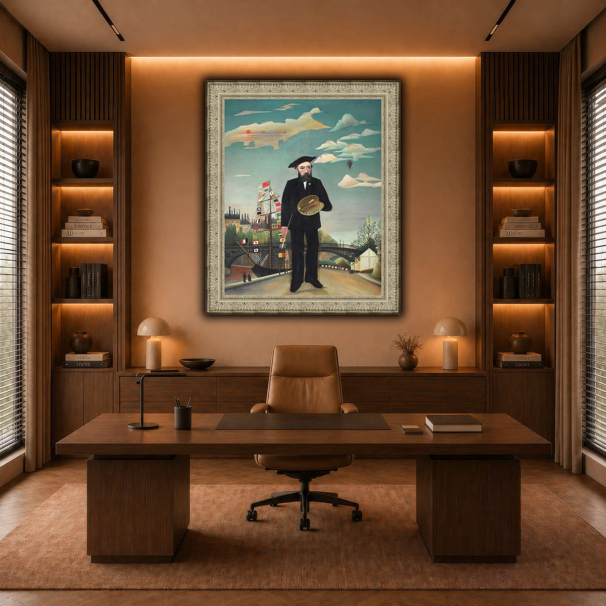 Myself-Portrait-Landscape-1890_Henri-Rousseau warm-office