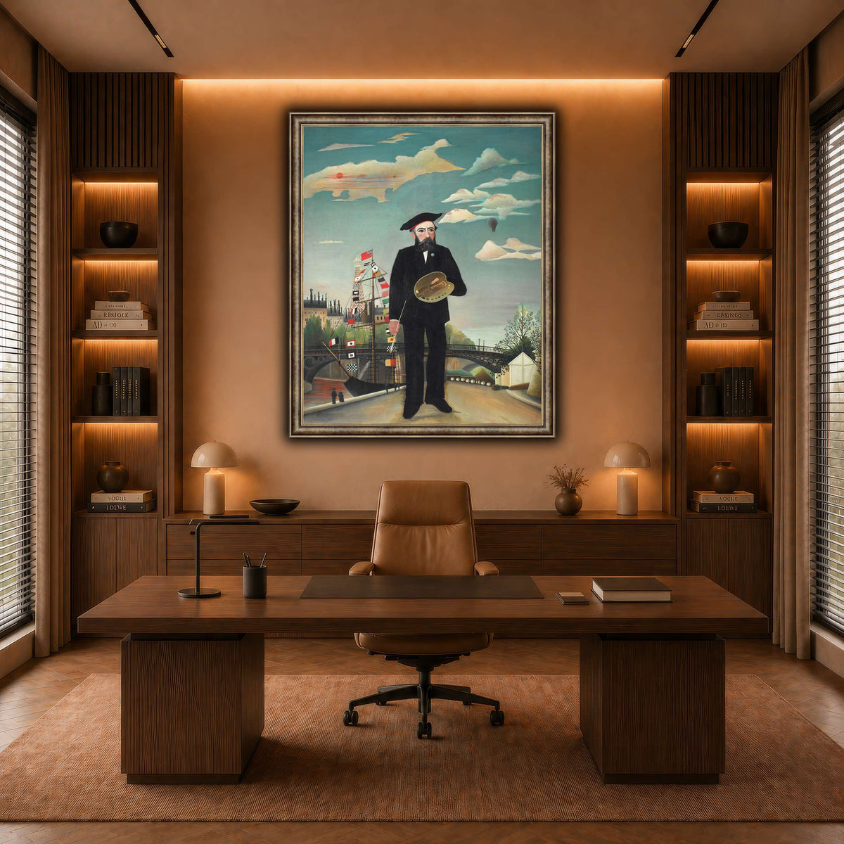 Myself-Portrait-Landscape-1890_Henri-Rousseau warm-office