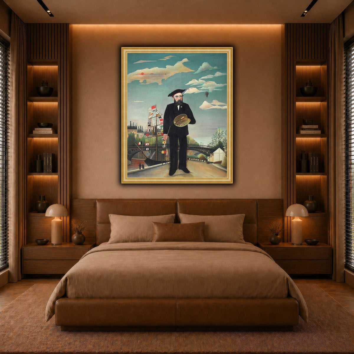 Myself-Portrait-Landscape-1890_Henri-Rousseau warm-bedroom