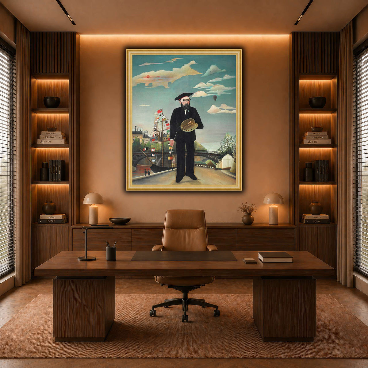 Myself-Portrait-Landscape-1890_Henri-Rousseau warm-office