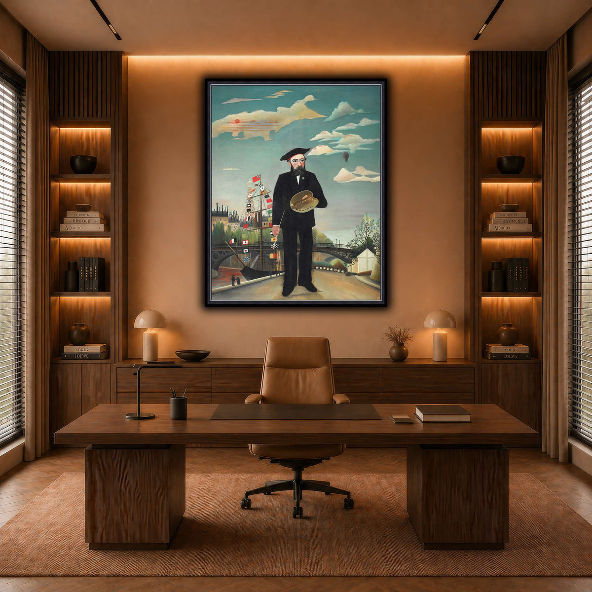 Myself-Portrait-Landscape-1890_Henri-Rousseau warm-office
