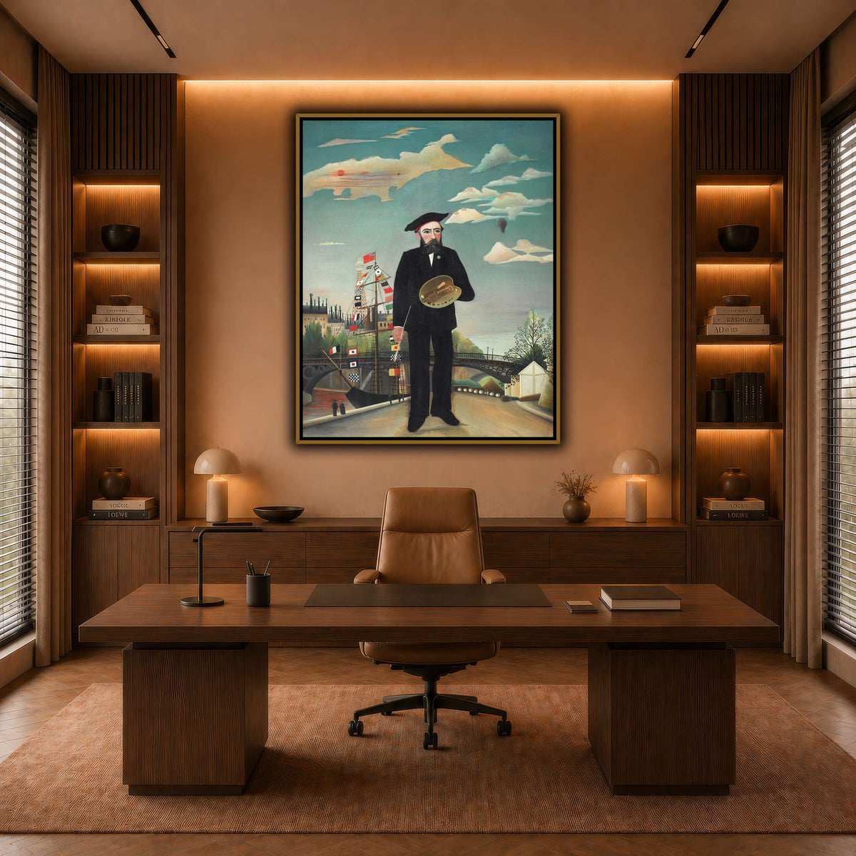 Myself-Portrait-Landscape-1890_Henri-Rousseau warm-office