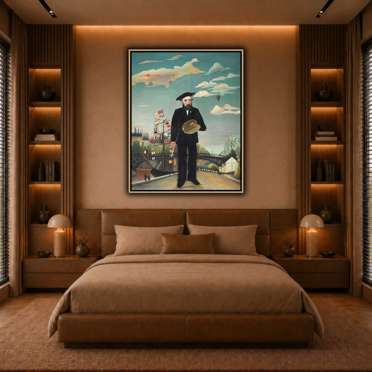 Myself-Portrait-Landscape-1890_Henri-Rousseau warm-bedroom