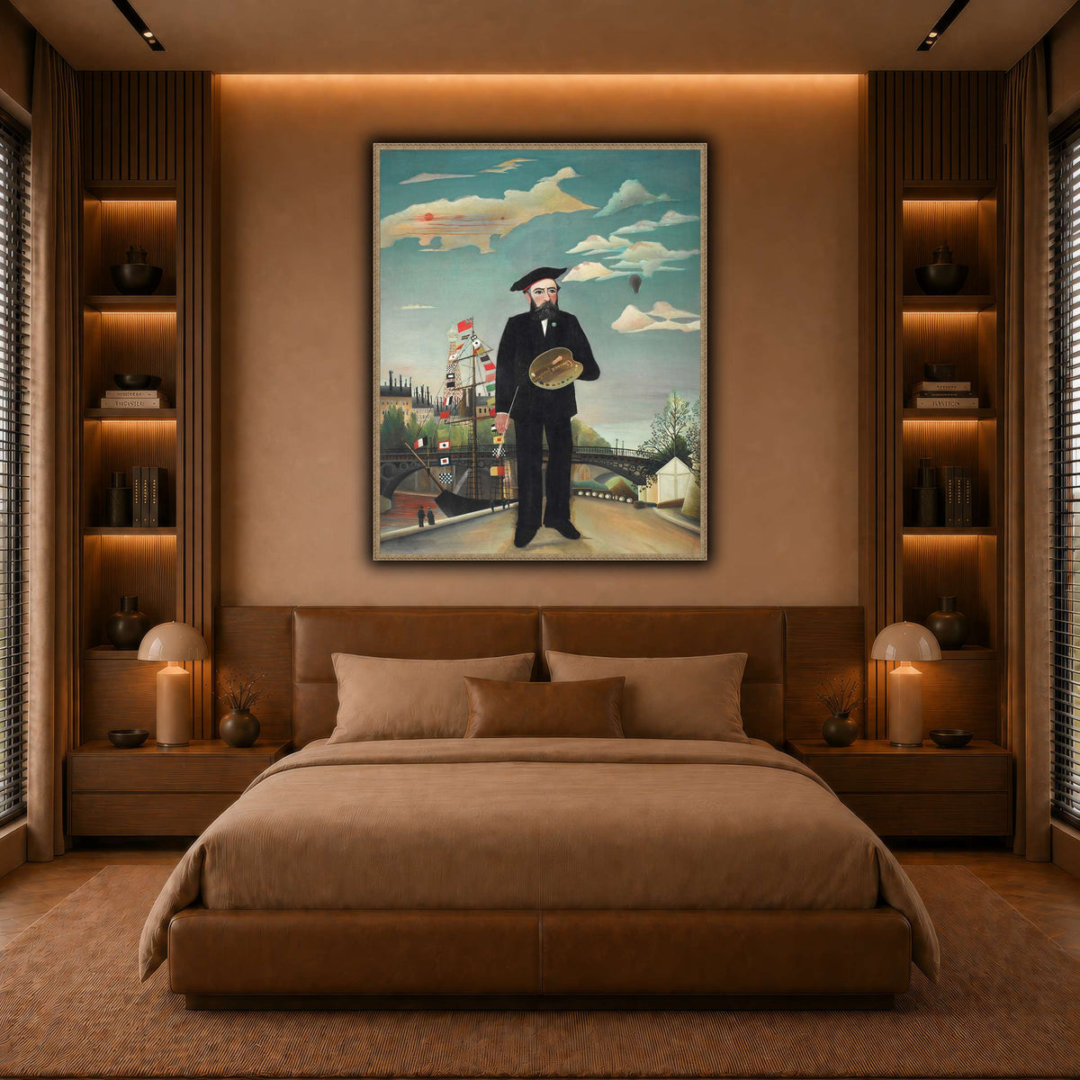Myself-Portrait-Landscape-1890_Henri-Rousseau warm-bedroom