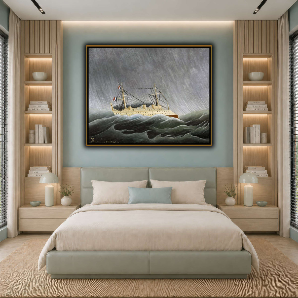 Navire-dans-la-Tempête-Ship-in-the-Storm-1899_Henri-Rousseau cool-bedroom
