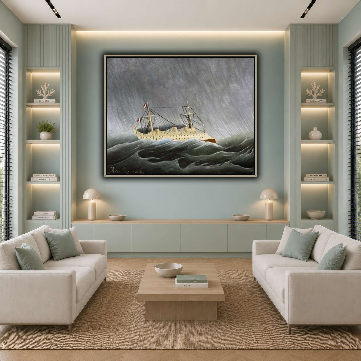 Navire-dans-la-Tempête-Ship-in-the-Storm-1899_Henri-Rousseau cool-living room