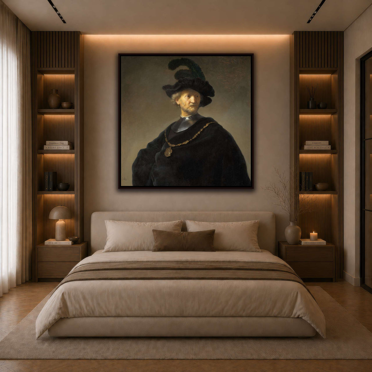Old-Man-with-a-Gold-Chain_Rembrandt-van-Rijn dark neutral-bedroom