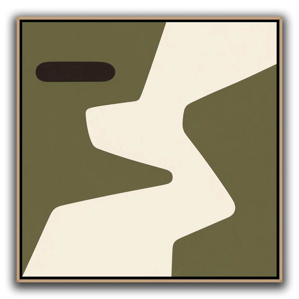Olive counterform, ivory aperture-6