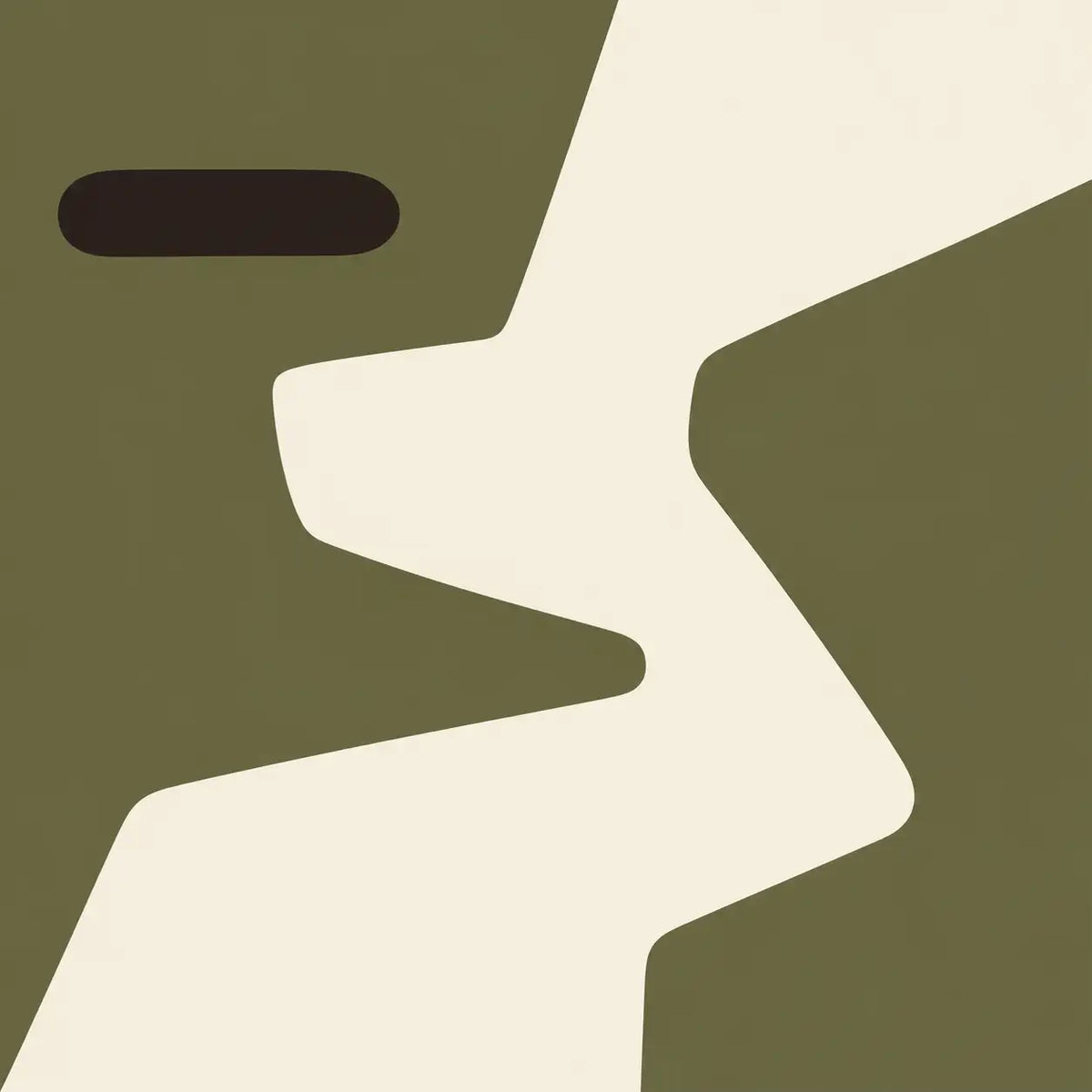 Olive counterform, ivory aperture-6