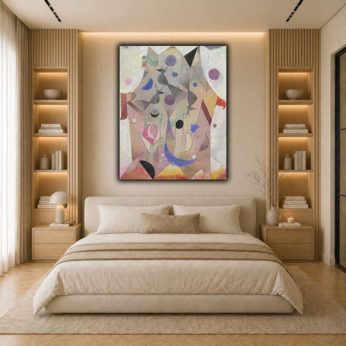 Persische-Nachtigallen-Persian-Nightingales-1917_paul-klee light neutral- bedroom