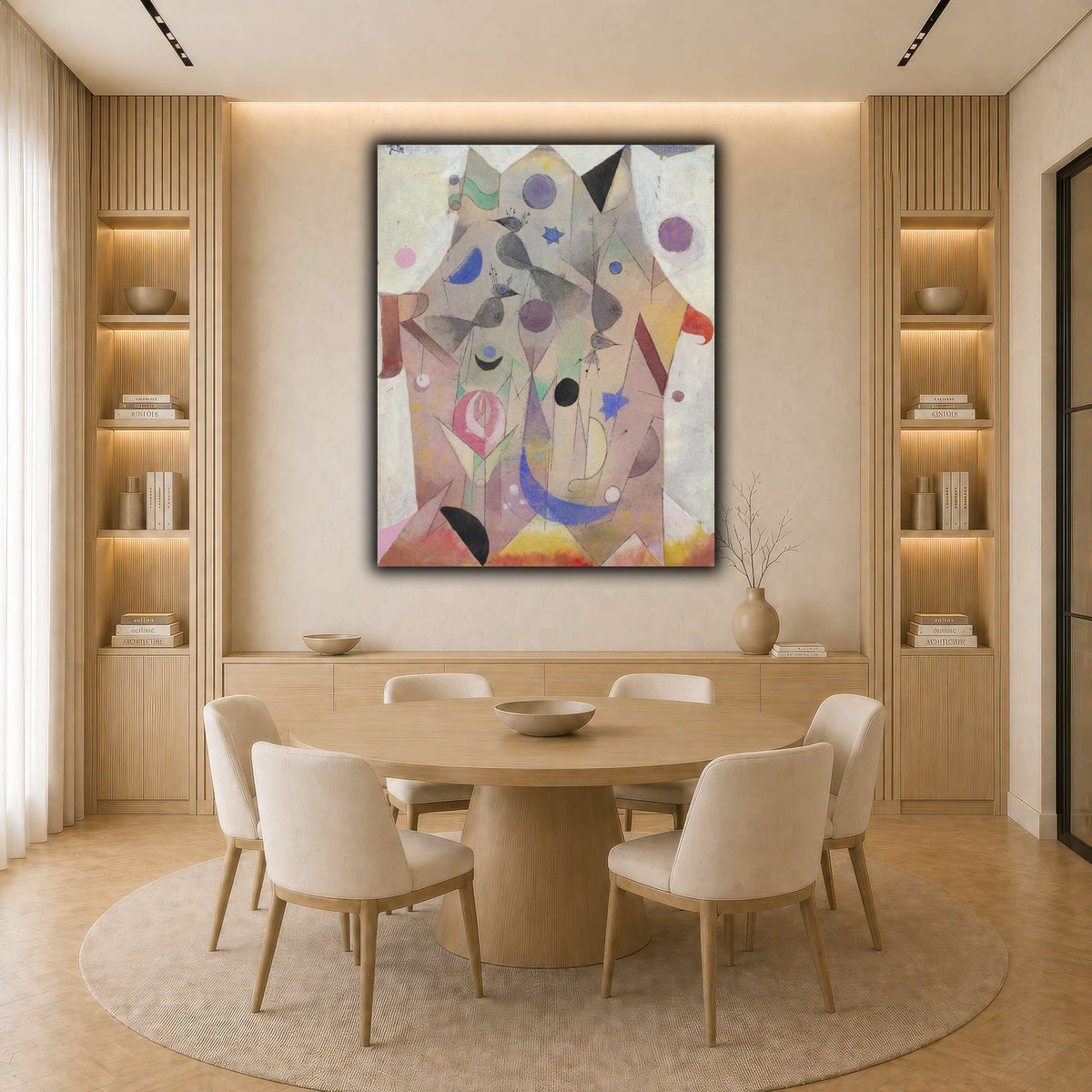Persische-Nachtigallen-Persian-Nightingales-1917_paul-klee light neutral-dining room