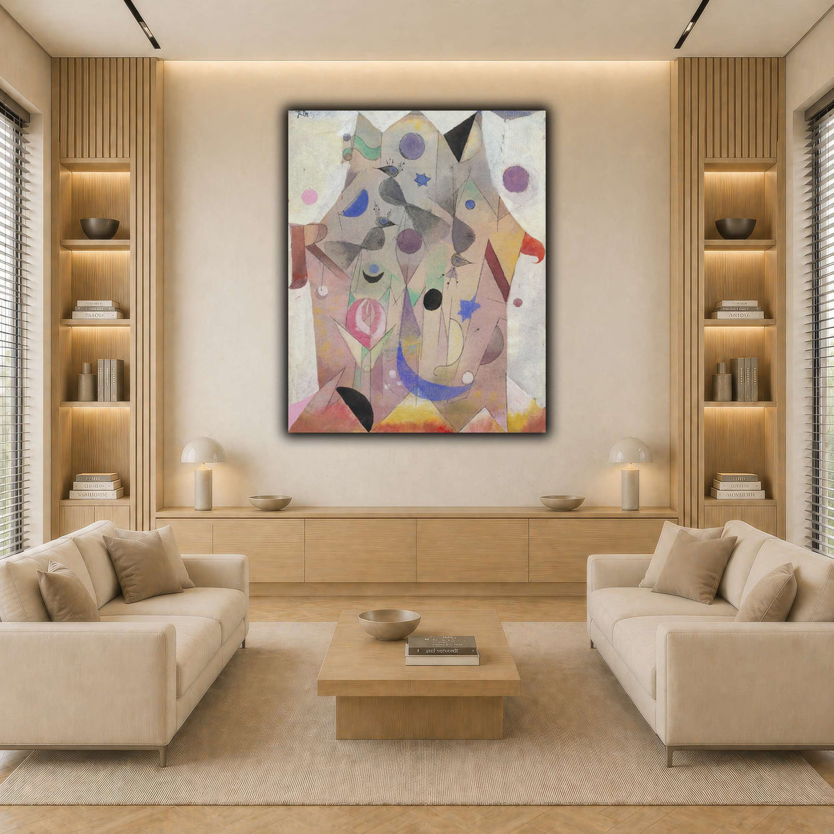 Persische-Nachtigallen-Persian-Nightingales-1917_paul-klee light neutral-living room