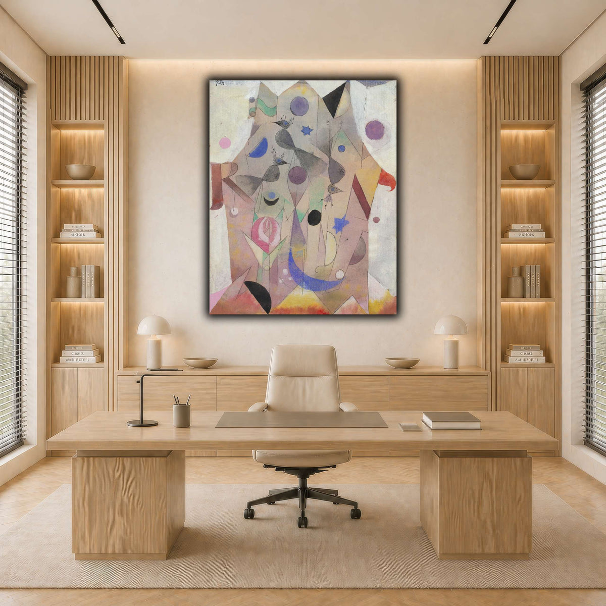 Persische-Nachtigallen-Persian-Nightingales-1917_paul-klee light neutral-office