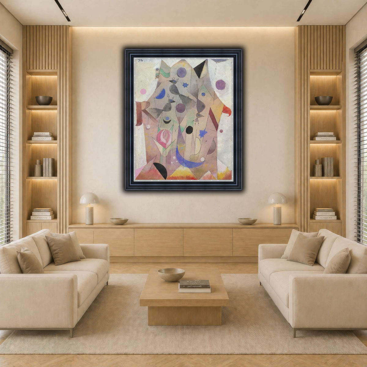 Persische-Nachtigallen-Persian-Nightingales-1917_paul-klee light neutral-living room