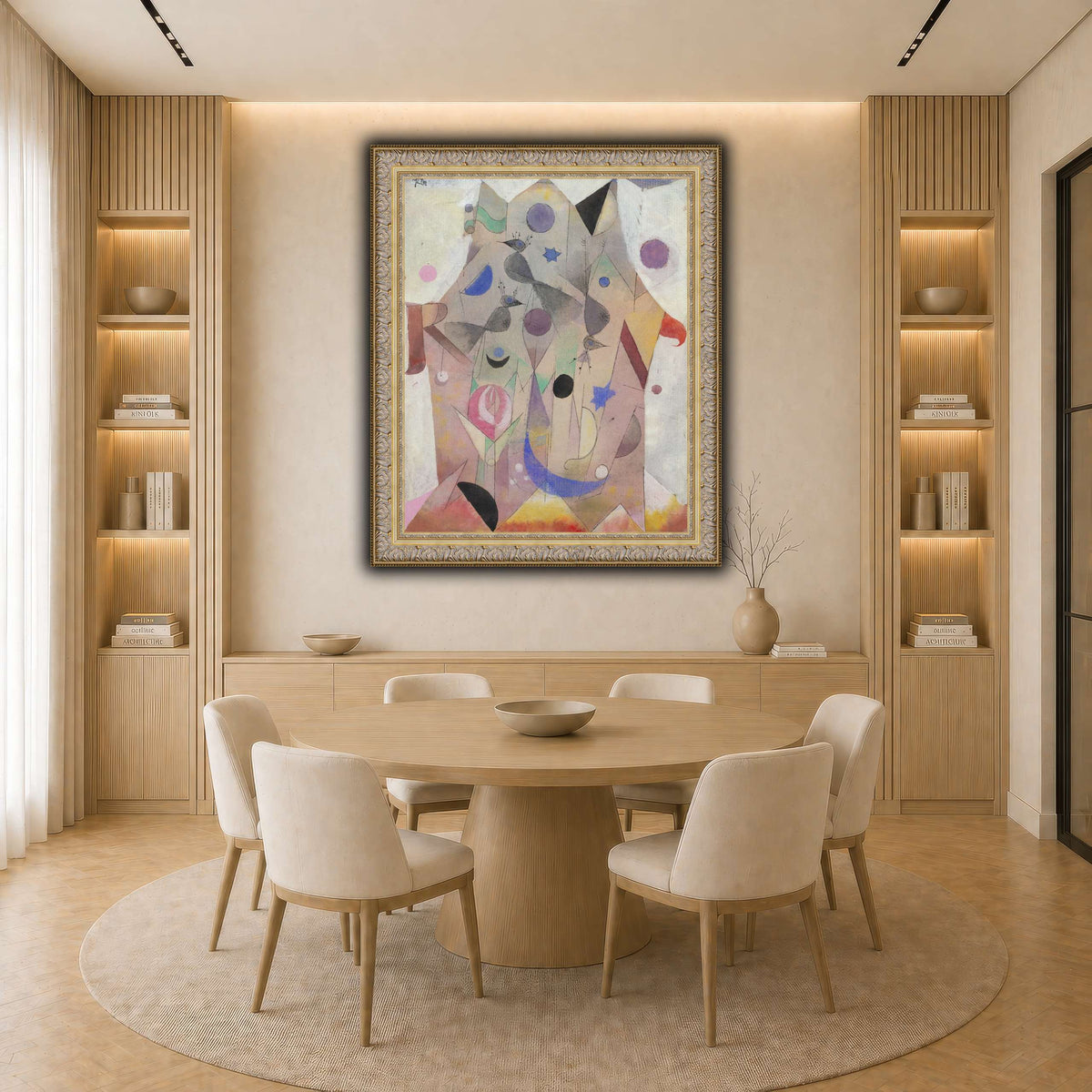 Persische-Nachtigallen-Persian-Nightingales-1917_paul-klee light neutral-dining room