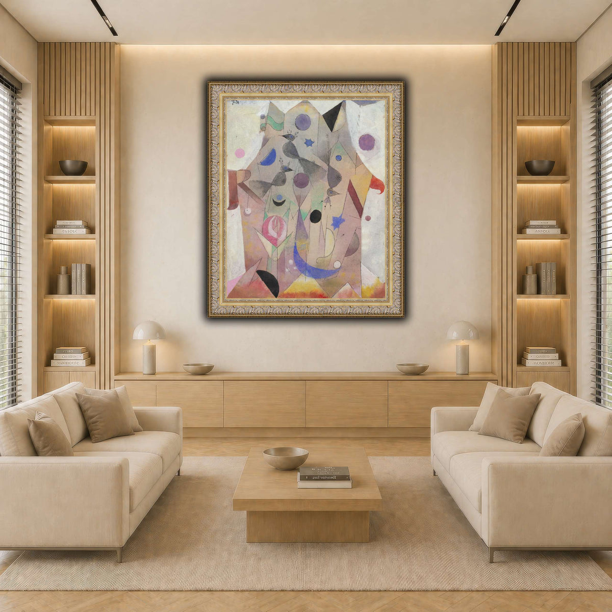 Persische-Nachtigallen-Persian-Nightingales-1917_paul-klee light neutral-living room