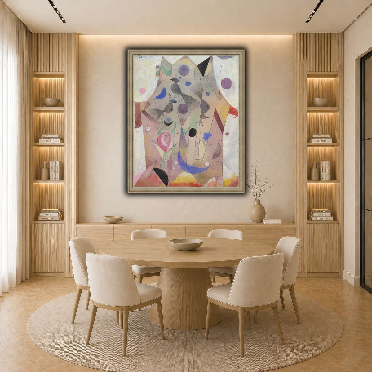 Persische-Nachtigallen-Persian-Nightingales-1917_paul-klee light neutral-dining room