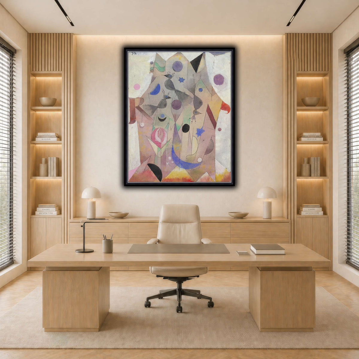 Persische-Nachtigallen-Persian-Nightingales-1917_paul-klee light neutral-office