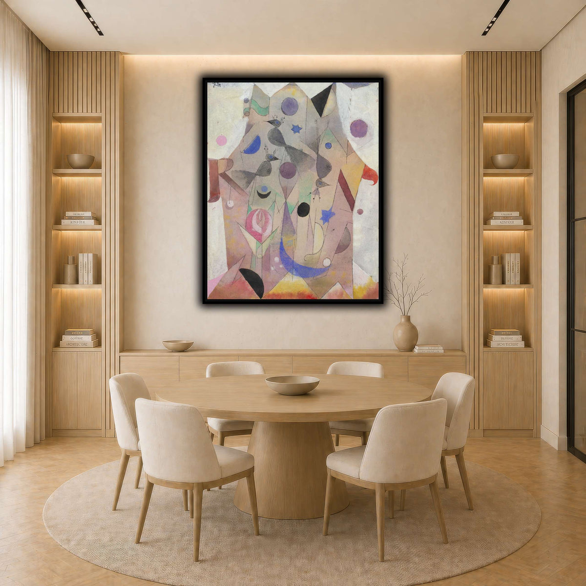Persische-Nachtigallen-Persian-Nightingales-1917_paul-klee light neutral-dining room