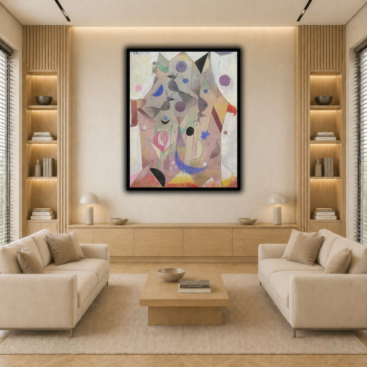 Persische-Nachtigallen-Persian-Nightingales-1917_paul-klee light neutral-living room