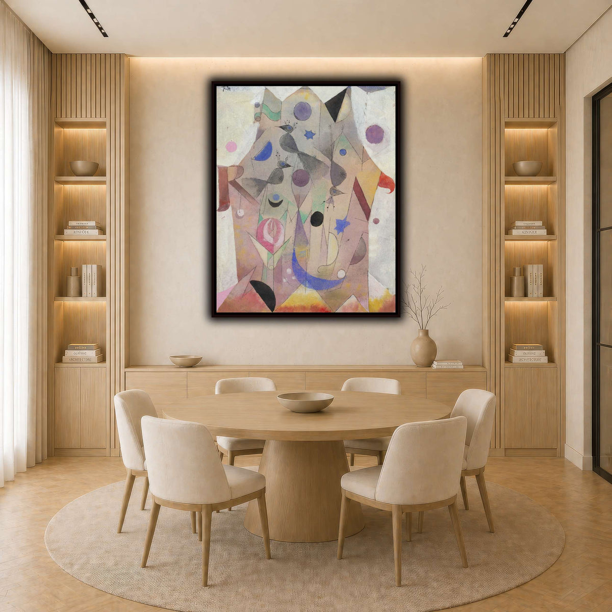 Persische-Nachtigallen-Persian-Nightingales-1917_paul-klee light neutral-dining room