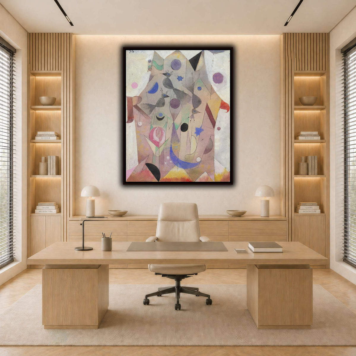 Persische-Nachtigallen-Persian-Nightingales-1917_paul-klee light neutral-office