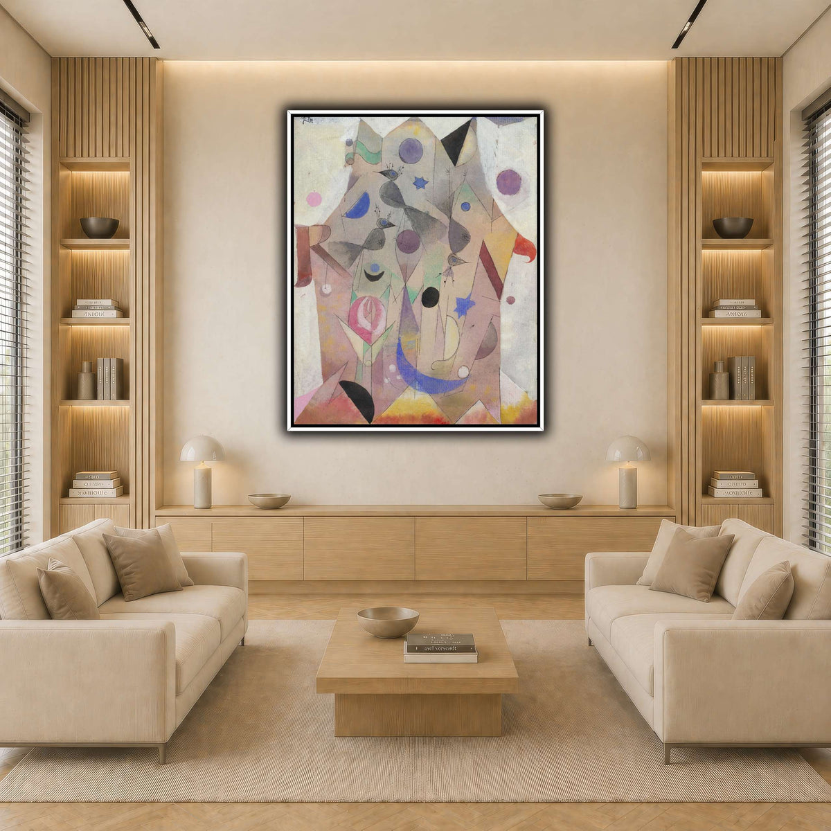 Persische-Nachtigallen-Persian-Nightingales-1917_paul-klee light neutral-living room