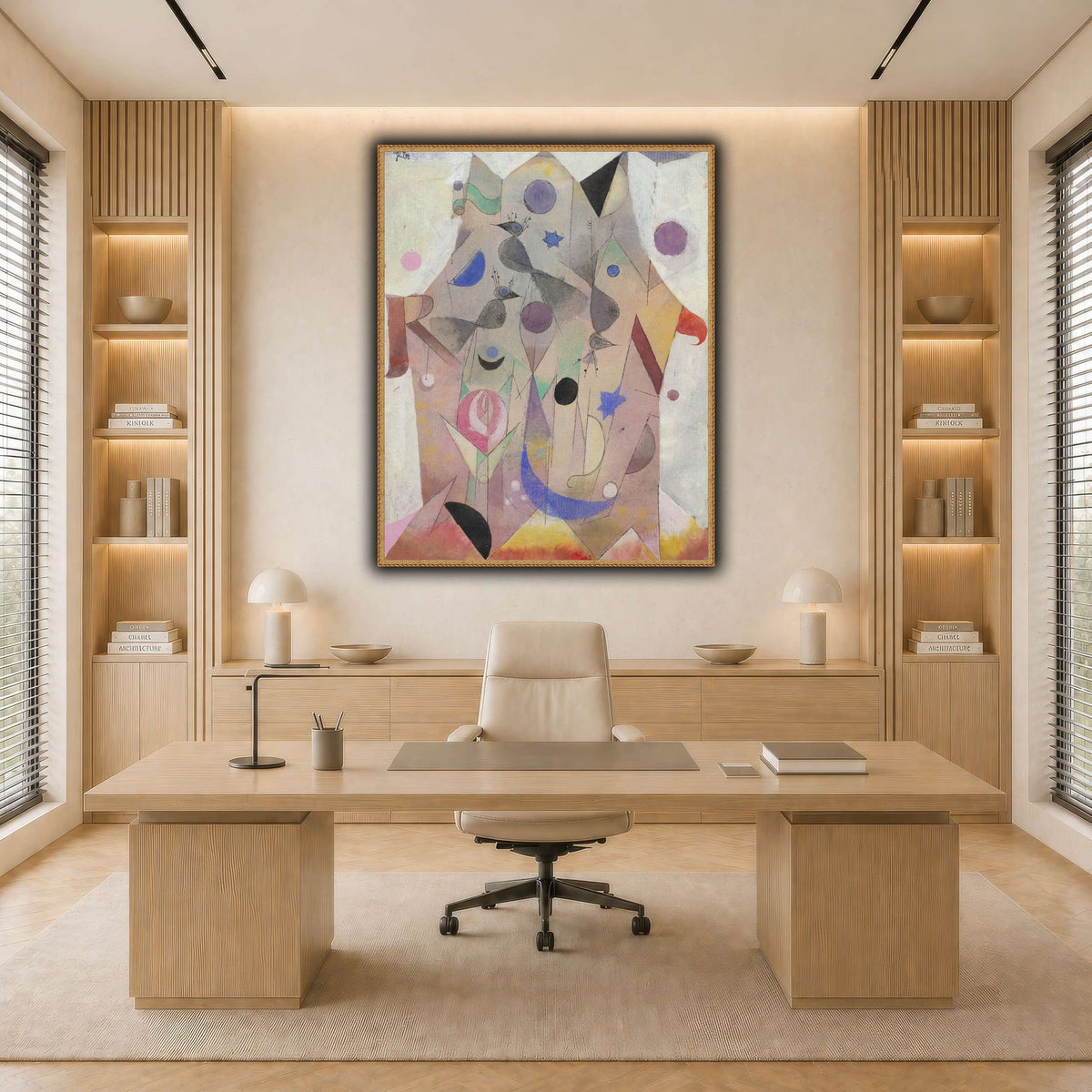 Persische-Nachtigallen-Persian-Nightingales-1917_paul-klee light neutral-office