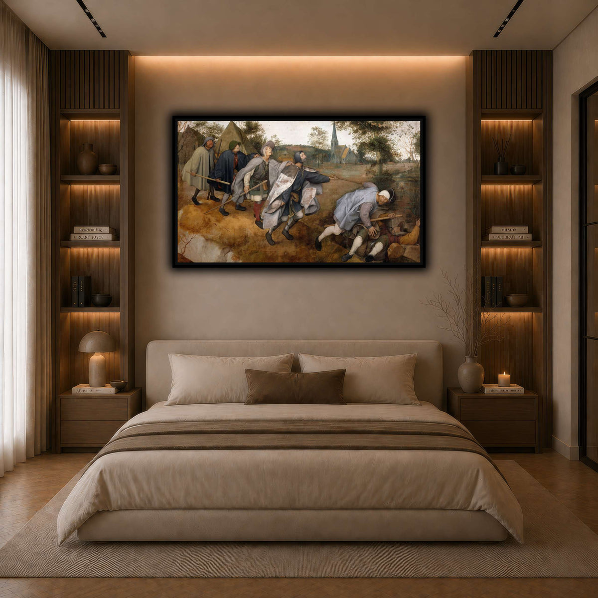 Pieter_Bruegel_7 dark neutral-bedroom