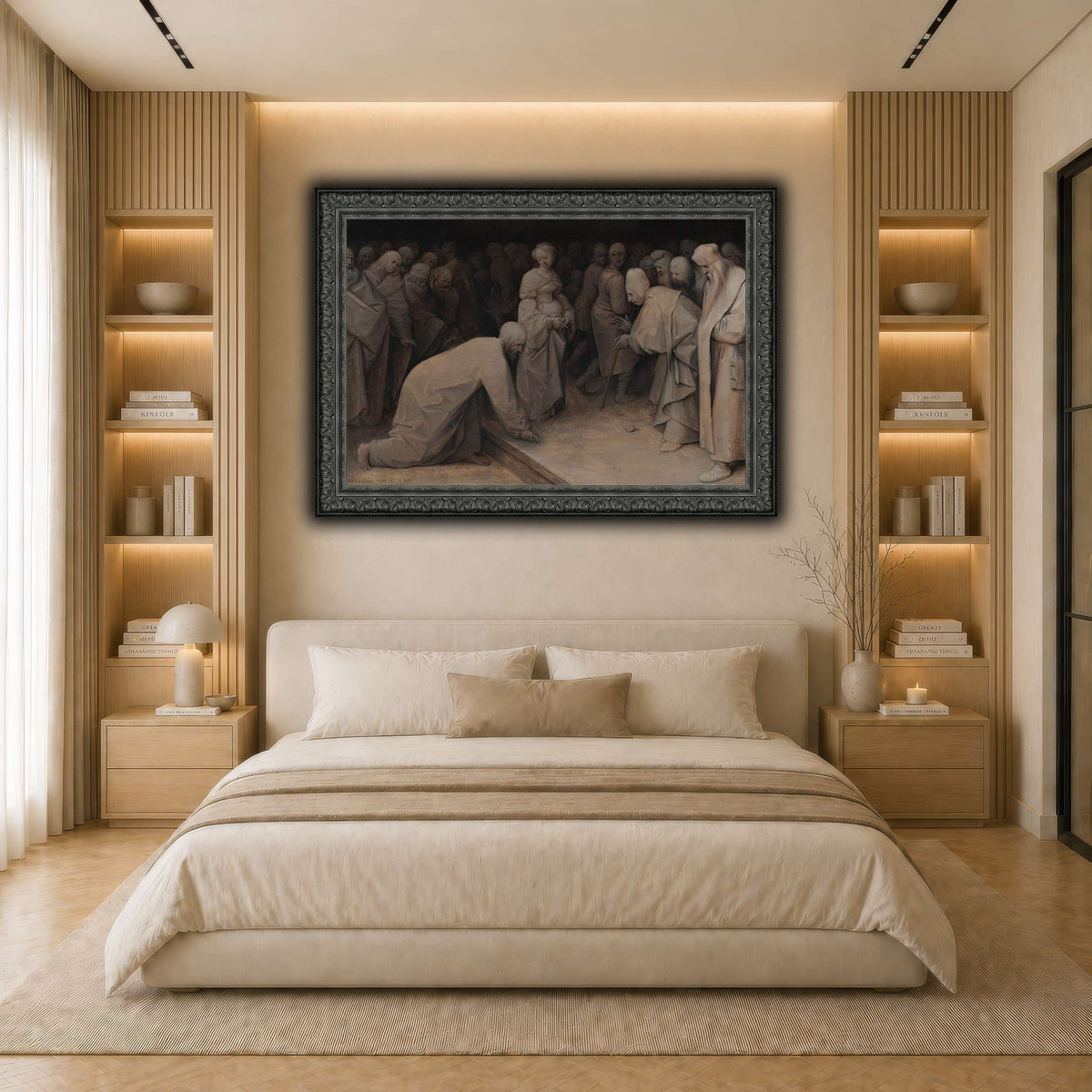 Pieter_Bruegel_Christ_and_the_woman_taken_in_adultery light neutral- bedroom