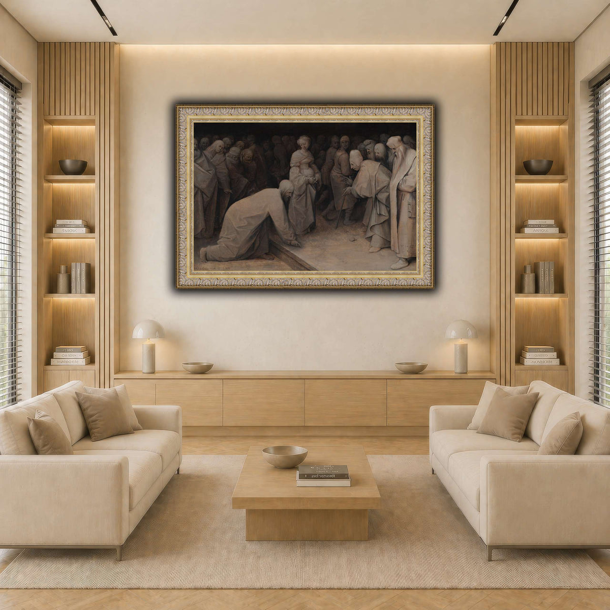 Pieter_Bruegel_Christ_and_the_woman_taken_in_adultery light neutral-living room