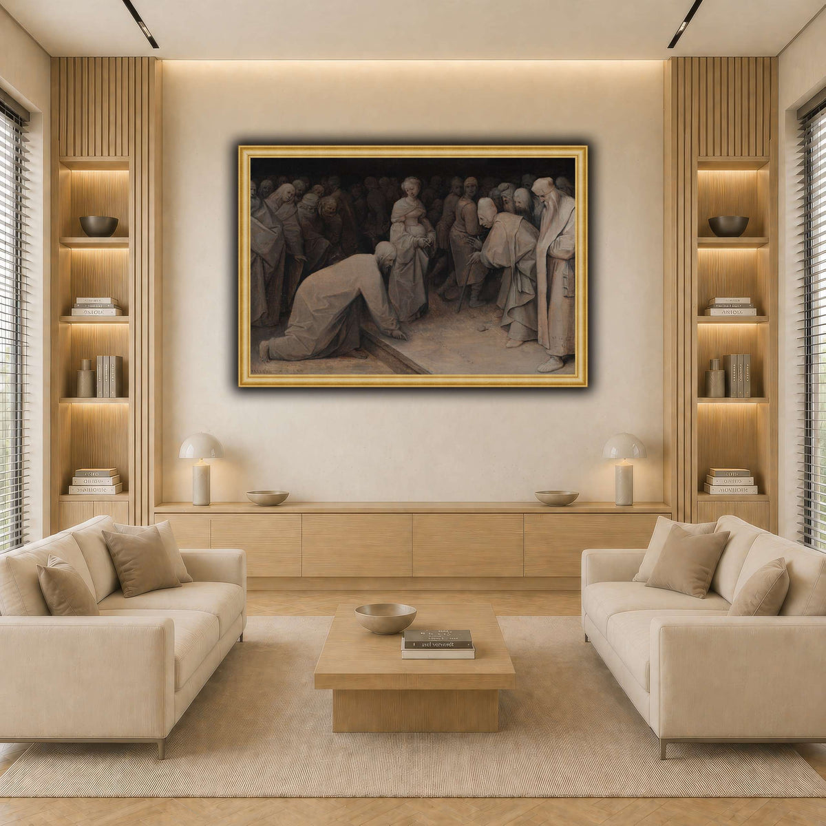 Pieter_Bruegel_Christ_and_the_woman_taken_in_adultery light neutral-living room