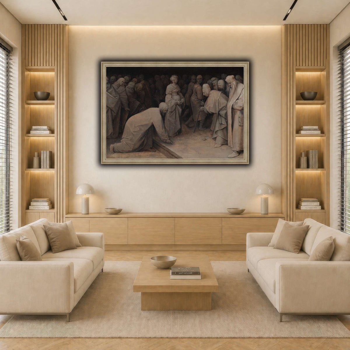 Pieter_Bruegel_Christ_and_the_woman_taken_in_adultery light neutral-living room