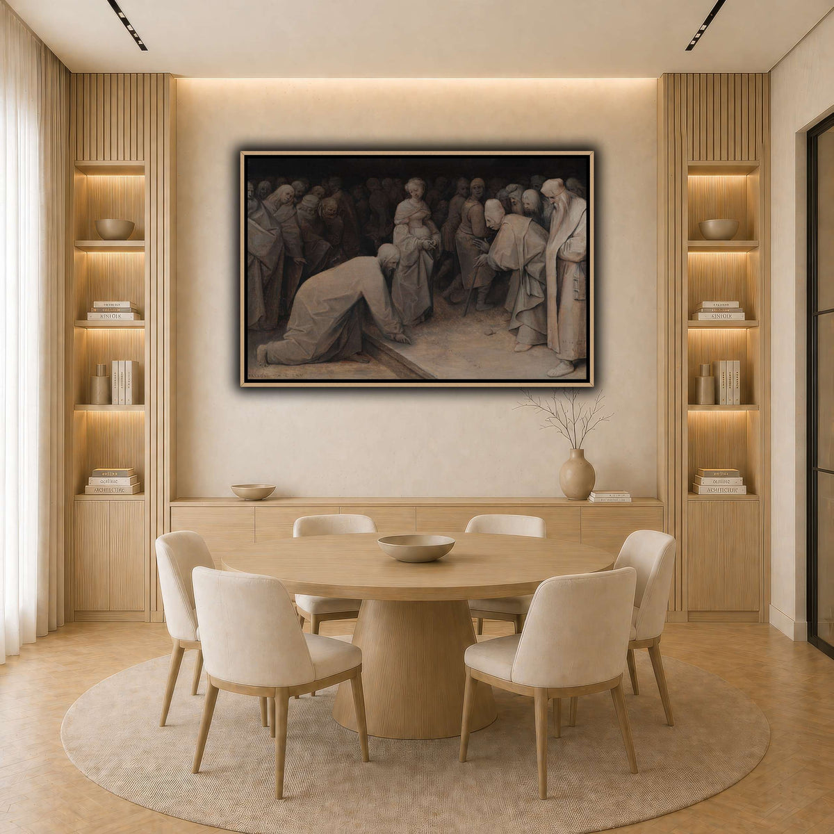 Pieter_Bruegel_Christ_and_the_woman_taken_in_adultery light neutral-dining room
