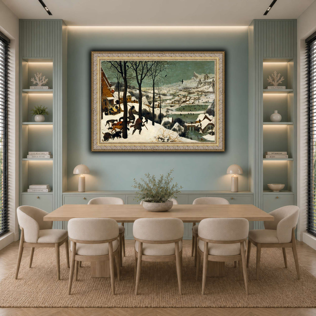 Pieter_Bruegel_Hunters_in_the_Snow cool-dining