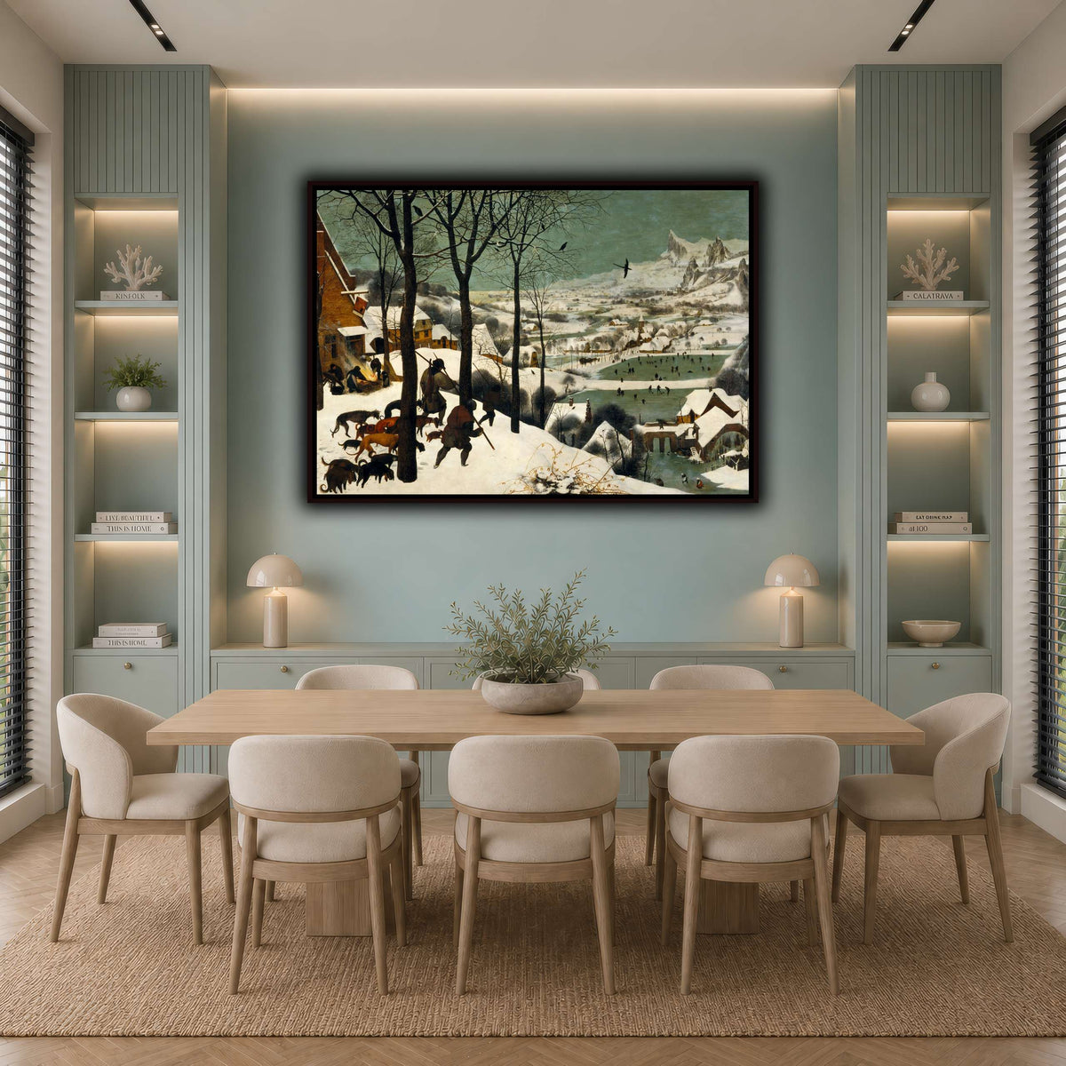 Pieter_Bruegel_Hunters_in_the_Snow cool-dining