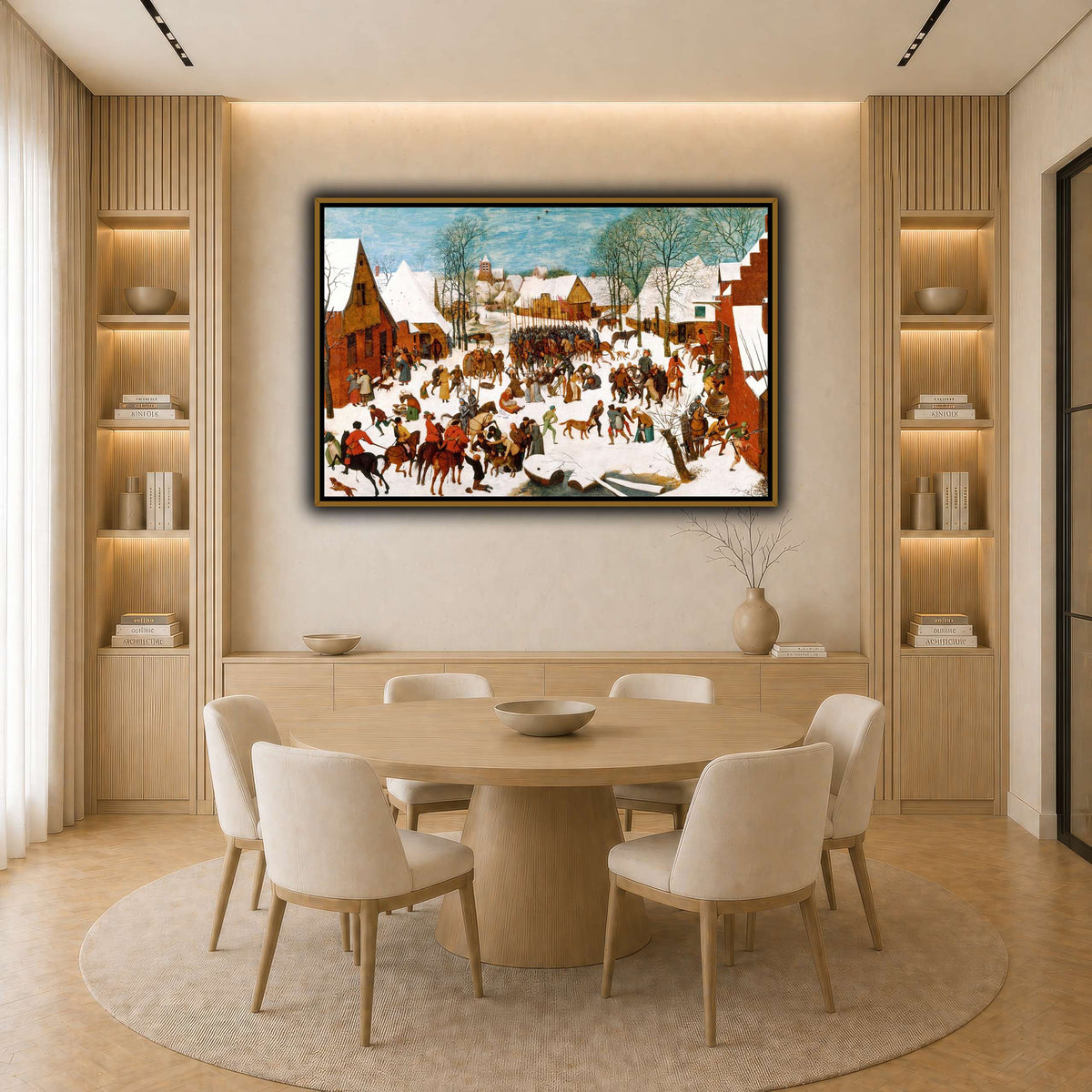 Pieter_Bruegel_Massacre_of_the_Innocents light neutral-dining room