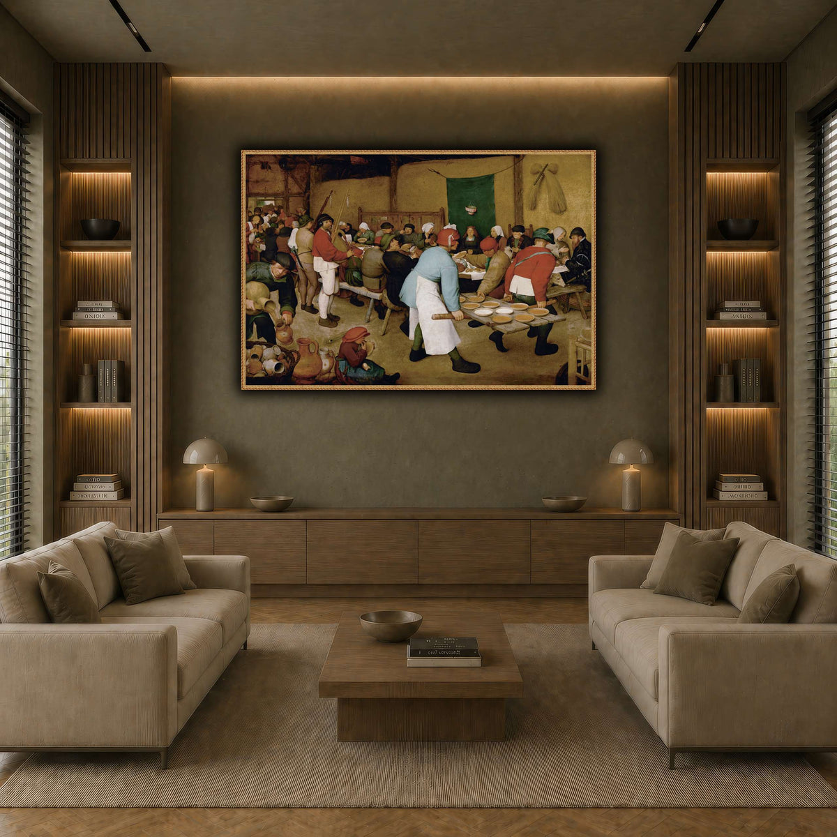 Pieter_Bruegel_Peasant_Wedding earth-living room