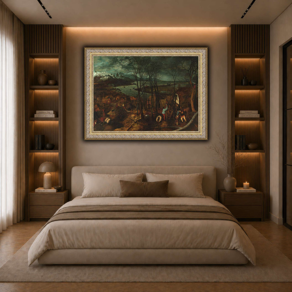 Pieter_Bruegel_The_Gloomy_Day dark neutral-bedroom