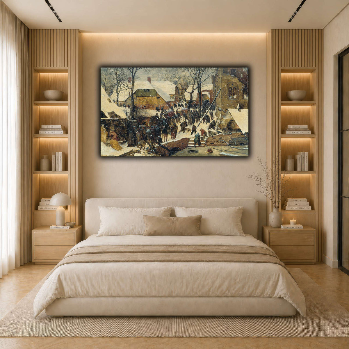 Pieter_Bruegel_Winterthur_The_Adoration_of_the_Magi_in_the_Snow light neutral- bedroom