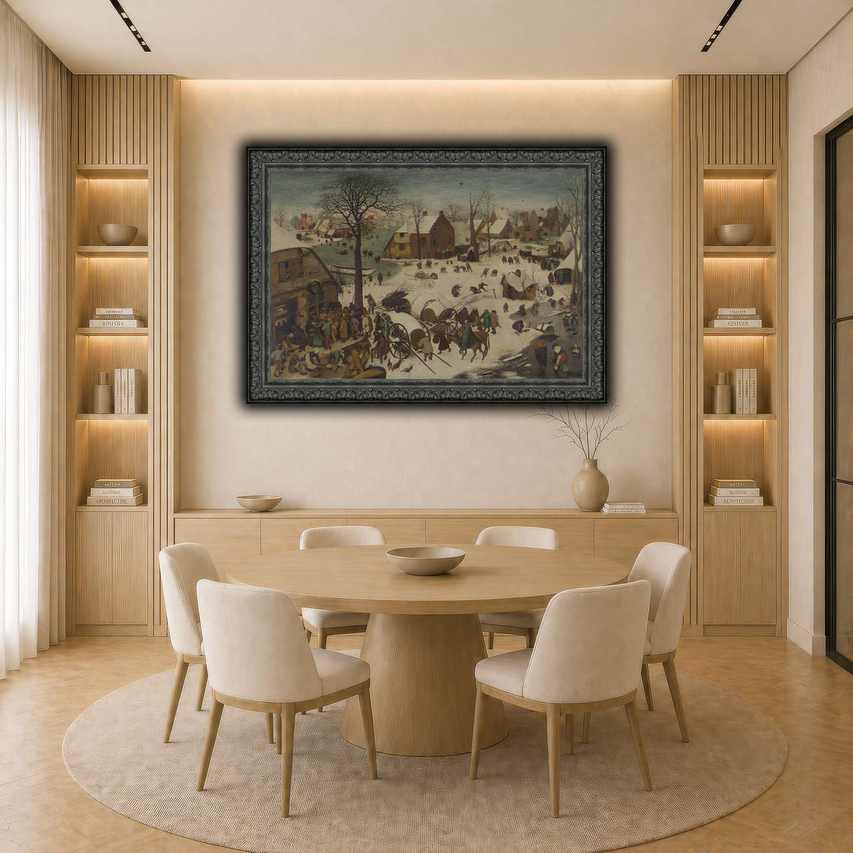 Pieter_Bruegel_he_Numbering_at_Bethlehem light neutral-dining room