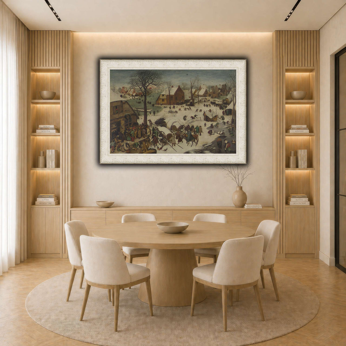 Pieter_Bruegel_he_Numbering_at_Bethlehem light neutral-dining room